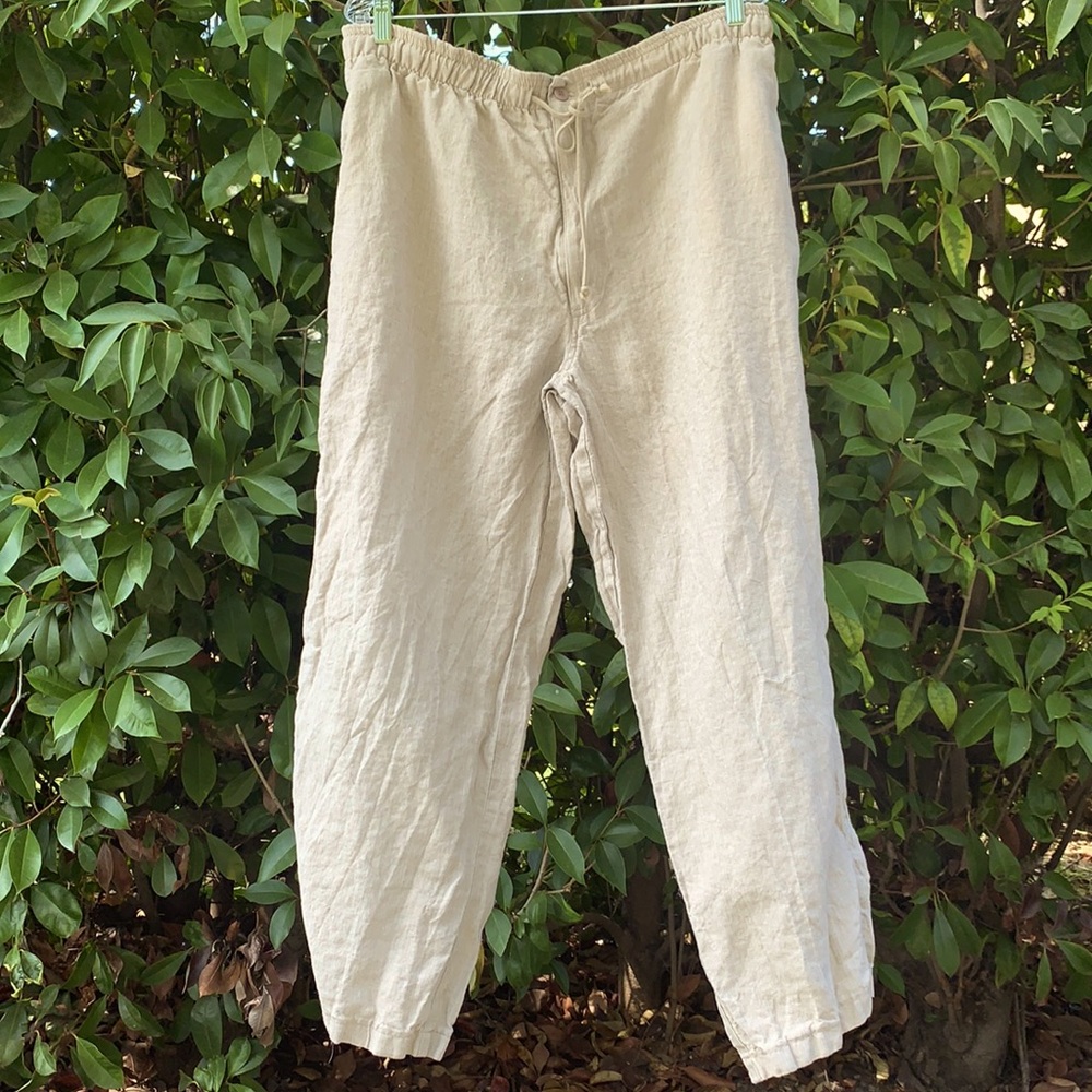 APC - Linen Pants - Beige - Large